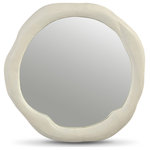 Meridian Furniture - Armada Aluminum Mirror, Cream, 24" W D x 24" H - Indulge in the allure of the Cream Armada Mirror by Meridian Furniture. Its captivating design and luxurious Cream elevate any space with effortless elegance. Crafted with precision and durability in mind, this stunning piece becomes the focal point of gatherings, fostering moments of connection and warmth. Embrace sophistication and style with the Armada Mirror, a testament to exquisite taste and timeless beauty.
