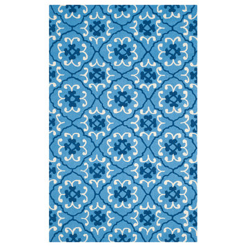 Safavieh Four Seasons Collection FRS234 Rug, Blue/Ivory, 3'6"x5'6"