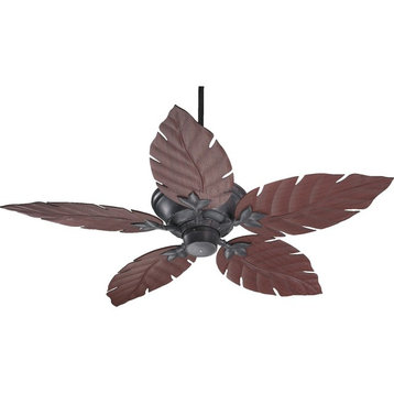 Quorum Monaco 52" Outdoor Ceiling Fan 135525-44 - Toasted Sienna w/Rosewood