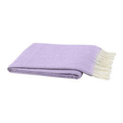 LD - Italian Herringbone Throw in Lilac - Products