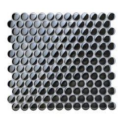 Mirror Glass Tile Collection - Penny Round - Tile
