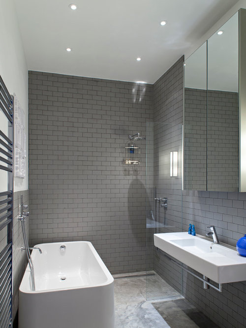 Gray Bathroom Tiles Houzz