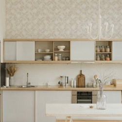 moroccan tile II - linen - Wallpaper