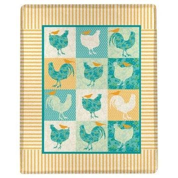 Rooster and Chicken Throw