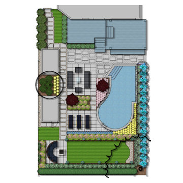 Redesigned Front and Backyard that Has Order, Harmonious Colors, and Balance