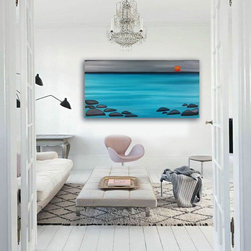 Art by Katy Karnes - Water - 36" x 72" - Original Painting by Katy Karnes - Paintings