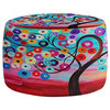 Harvest Pouf Chair Foot Stool, Square 13"x13"x13"