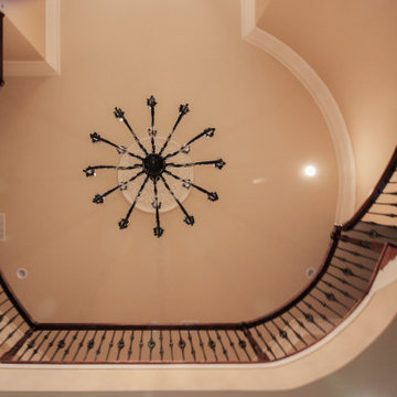 Project #13 | Curved Custom Wrought Iron Staircase