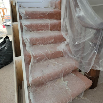 floor and stairway rehab in historical home