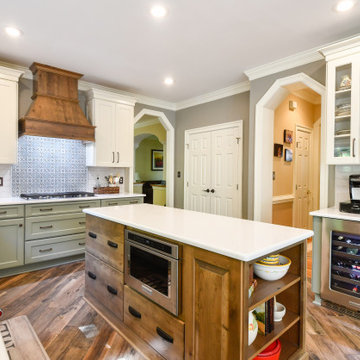 Transitional Three-finish Kitchen Remodel Williamsburg, VA