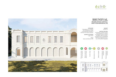 Cette image montre une façade de maison.