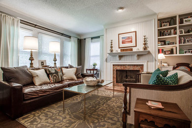 Living room - transitional living room idea in Orange County
