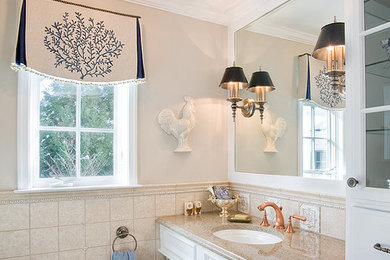 Inspiration for a coastal bathroom remodel in Philadelphia