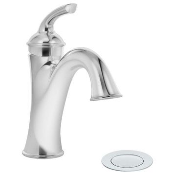 Symmons SLS5512PP Elm 1.0 GPM 1 Hole Bathroom Faucet - Polished Chrome
