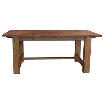 A-America Anacortes 105" Extension Trestle Dining Table, Salvage Mahogany