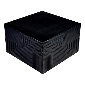 Provenance Serenity Textured Square Table 24", Coal