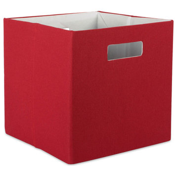 Polyester Cube Solid Rust Square 13"x13"x13"