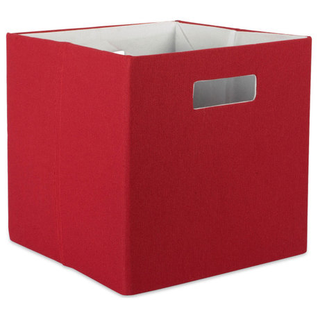 Polyester Cube Solid Rust Square 13"x13"x13"