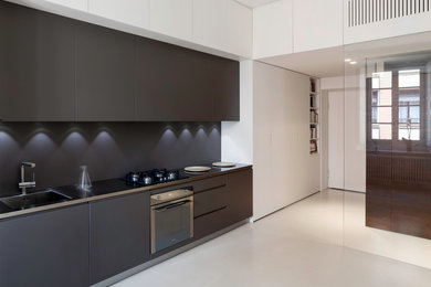 Esempio di una cucina minimal