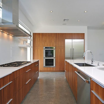 Modern Walnut Kitchen