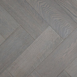 Parsons Green. Herringbone in colour Thistle - Hardwood Flooring