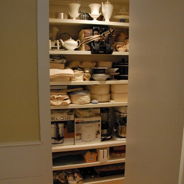 Dining room storage cupboard with a secret
