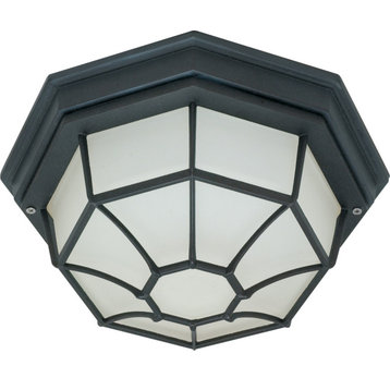 Nuvo Lighting 60/3450 11"W Outdoor Flush Mount Bowl Ceiling - Textured Black