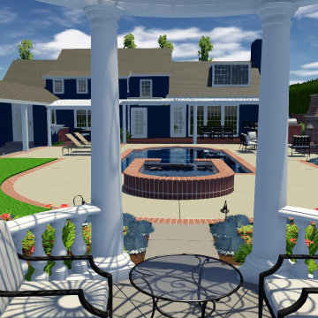 Colonia Revival Traditional Garden Theme