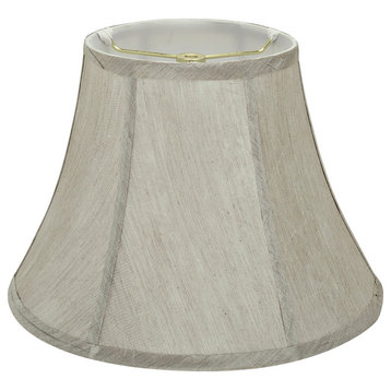30218 Bell Shaped Spider Lamp Shade, Silver Gray, 13" wide, 7"x13"x9 1/2"