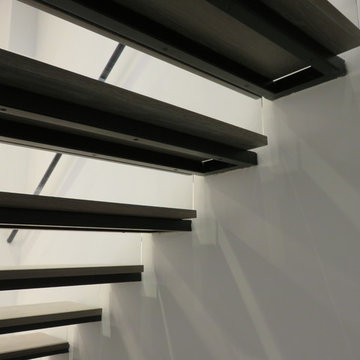 High End Commercial Stair and Hammered Handrail