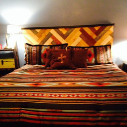 Chevron patterned headboard - Headboards