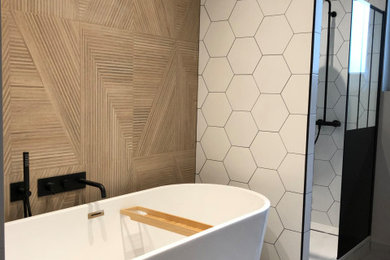 Inspiration pour une salle de bain.