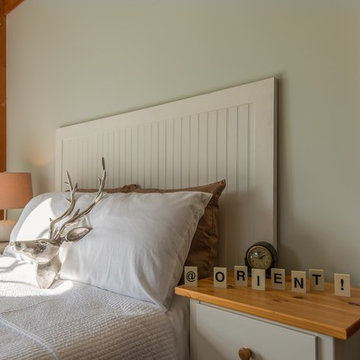 Post and Beam Guest Bedroom