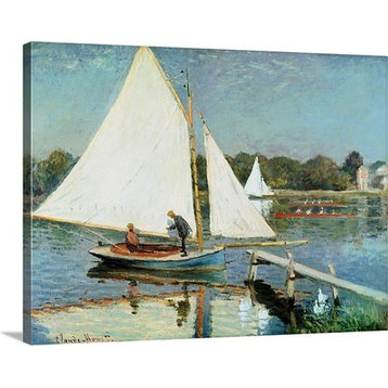 "Sailing at Argenteuil, c.1874" Premium Thick-Wrap Canvas Wall Art, 24"x18"