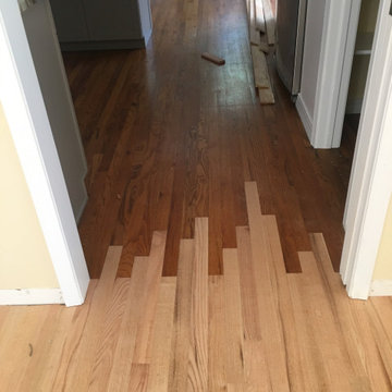 Red Oak - Installed, Sanded, stained (Bona Golden Oak) and finished (Bona)