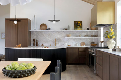 Example of a danish kitchen design in Los Angeles