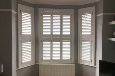 Photo of a contemporary living room in Manchester.