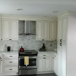 Antique White Cabinets - Pantry Cabinets