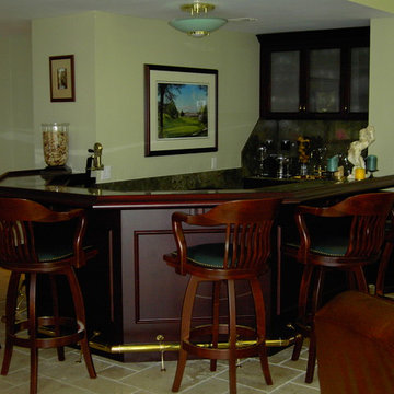 Traitional Cherry Bar Area