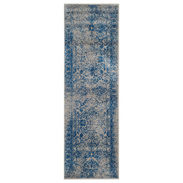 Safavieh Adirondack Collection ADRW109 Rug, Gray/Blue, 2'6"x8'