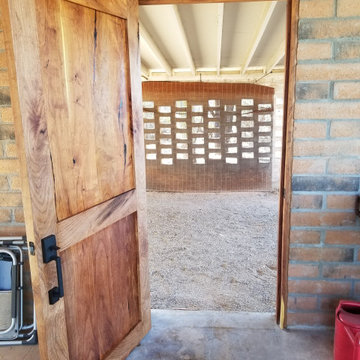 Custom Mesquite entry door