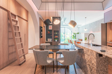 Inspiration for a contemporary home design in Singapore.