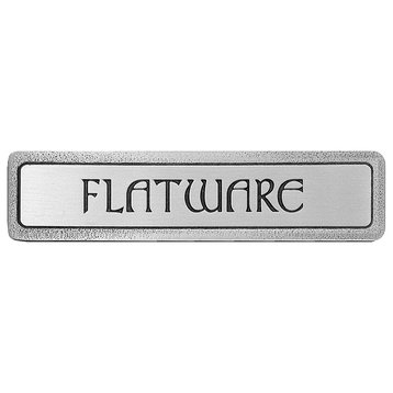 "Flatware" Pull Antique Pewter (Horizontal)