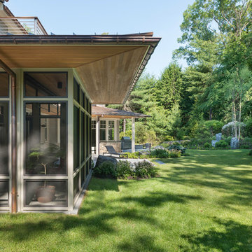Modern Screen Porch Wellesley