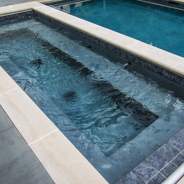 Custom Spa with Automatic Cover