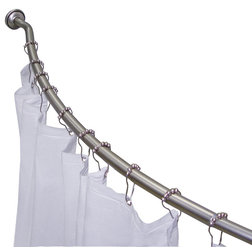 Contemporary Shower Curtain Rods by Elegant Home Fashions