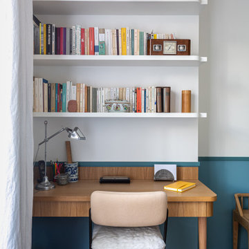 Réinventer un appartement de 47m² par la courbe et les couleurs