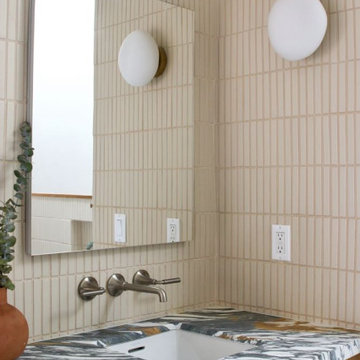 Amber Lestrange: Mosaic & Handpainted Scandi Bathroom