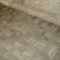 Faux Wood Flooring made from Concrete Tiles - Wall And Floor Tile
