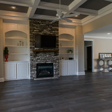 wood beams on ceiling
